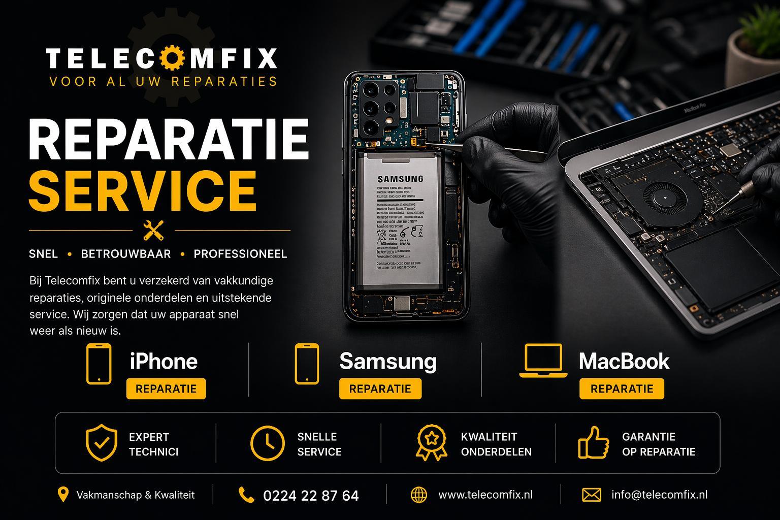 Welkom bij Telecomfix - Dé specialist in smartphone herstellingen